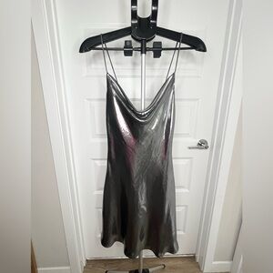 ZARA Dress Sz.XS Metallic Sleeveless Party Night Out NWT